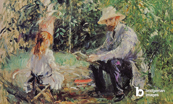 Eugène Manet (1833-92), époux de l'artiste ; Julie Manet (1878-1967)