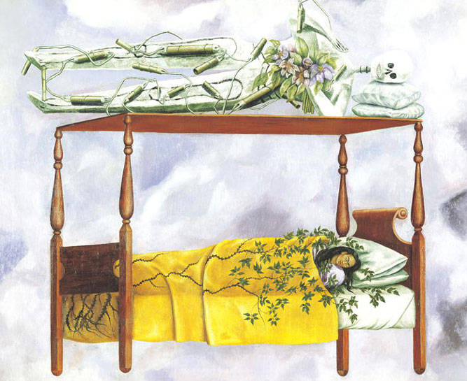 Le sommeil, 1940, huile sur toile, Frida Kahlo