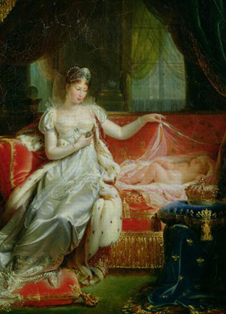 L’Impératrice Marie-Louise d’Autriche et le roi de Rome, 1812, huile sur toile, Joseph Franque (1774-1833)