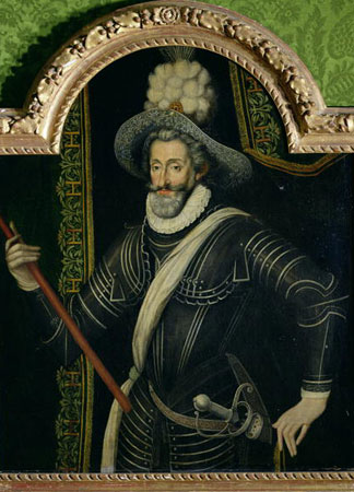 Henri IV, roi de france et de Navarre, 1595, huile sur toile