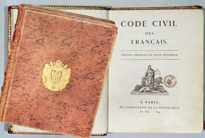Le Code Civil des Français, première édition 1804