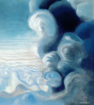 Orage sur une mer de nuages (détail) , vers 1960 - Amédée Ozenfant - Musée Antoine lécuyer, Saint-Quentin, France