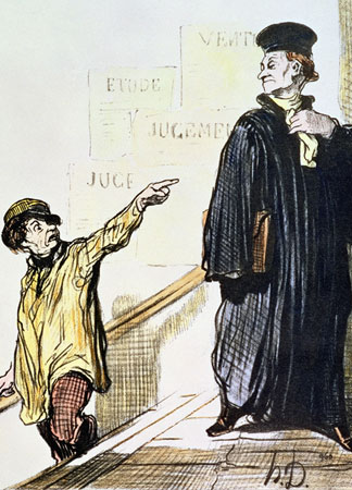 Un client insatisfait,1846, lithographie, Honore Daumier