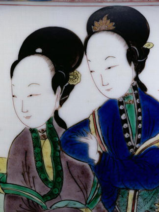 Porcelaine chinoise décorée en famille verte, période Kangxi, 1662-1722, porcelaine, Dynastie Qing