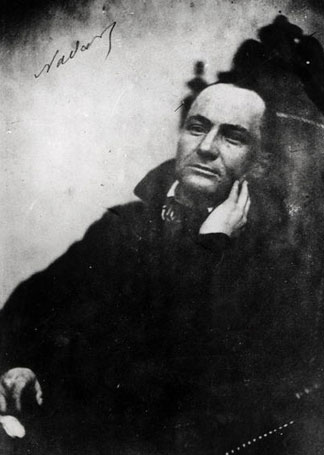 Charles Baudelaire assis dans un fauteuil Louis XIII, 1855, Nadar