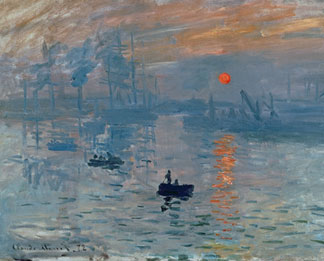 Impression, soleil levant, 1872, huile sur toile, Claude Monet