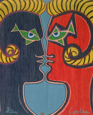 Le belier, tapisserie, Jean Cocteau