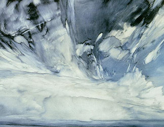 Glace et ciel, fjord, huile, 1995, James Morrison
