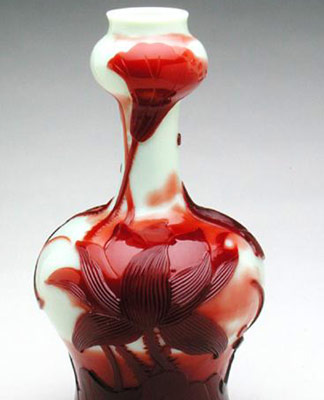 Vase aux lys d'eau,  1895-1900, Emile Galle