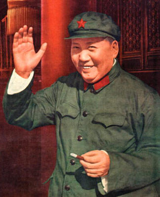 Le Président Mao Zedong passant en revue les masses pendant la Révolution Culturelle pour la quatrième fois - 1968 - Collection particulière