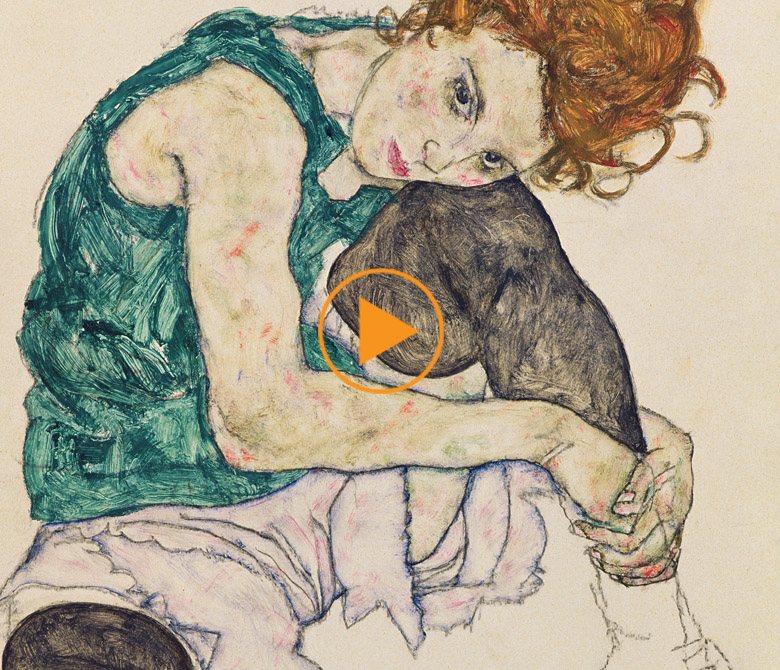 Egon Schiele - Seated Woman with Bent Knee / Ikono.tv  / Bridgeman Footage