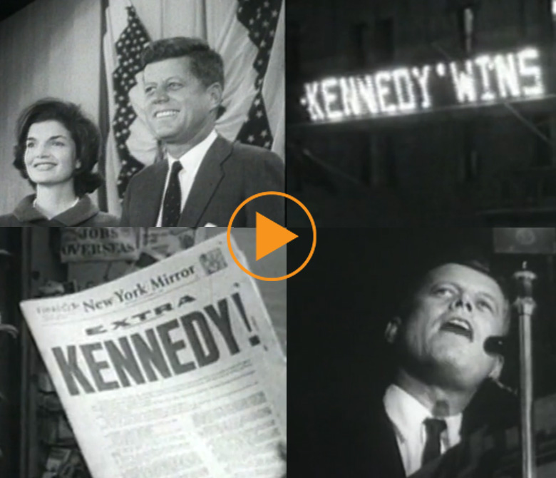 Senator John F. Kennedy wins the election / Bridgeman Footage