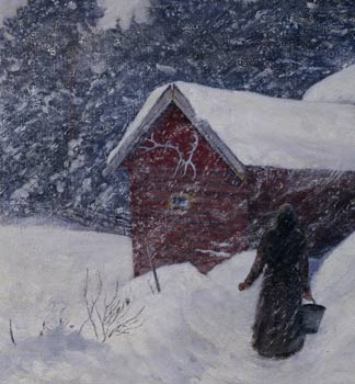 Tempête de neige- Anton Mauve. Allen Memorial Art Museum, Ohio, USA / don de Mr et Mme Robert Morse Woodbury