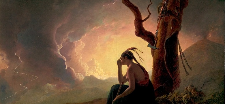 Widow of an Indian Chief (detail), 1785 by Joseph Wright of Derby (1734-97) / Derby Museum and Art Gallery, UK